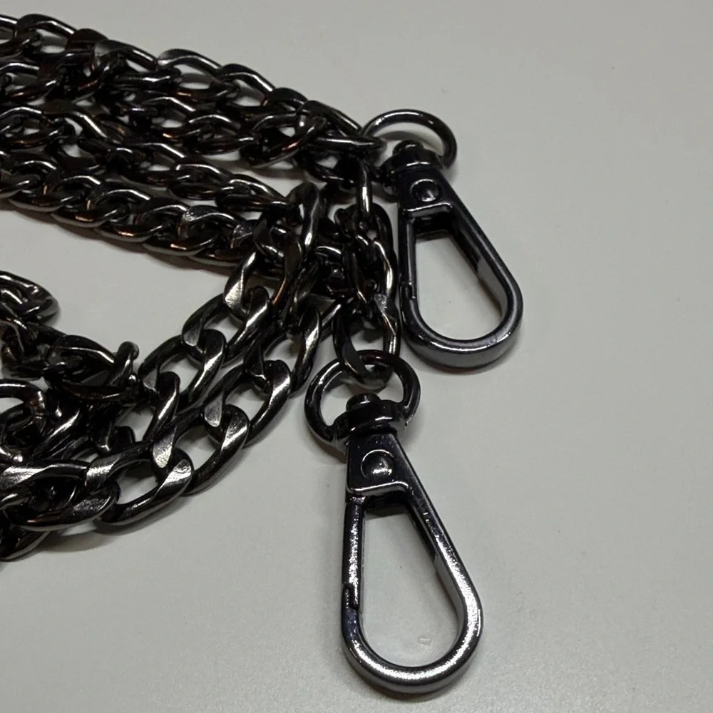 Women's Gunmetal Chain Strap with Lobster Clasps